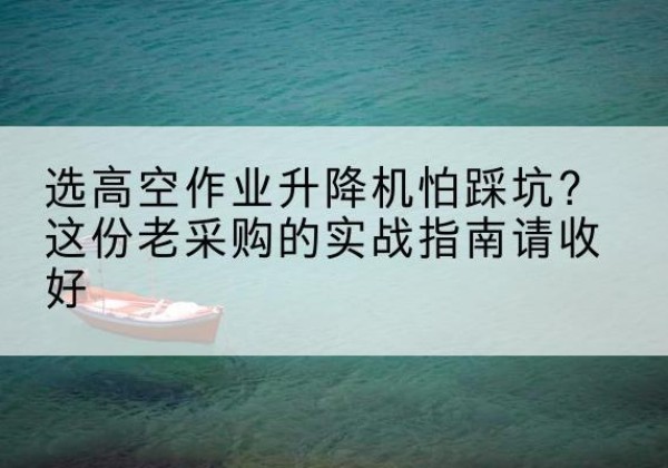 德保高空作业升降机厂家推荐-选高空作业升降机怕踩坑？这份老采购的实战指南请收好